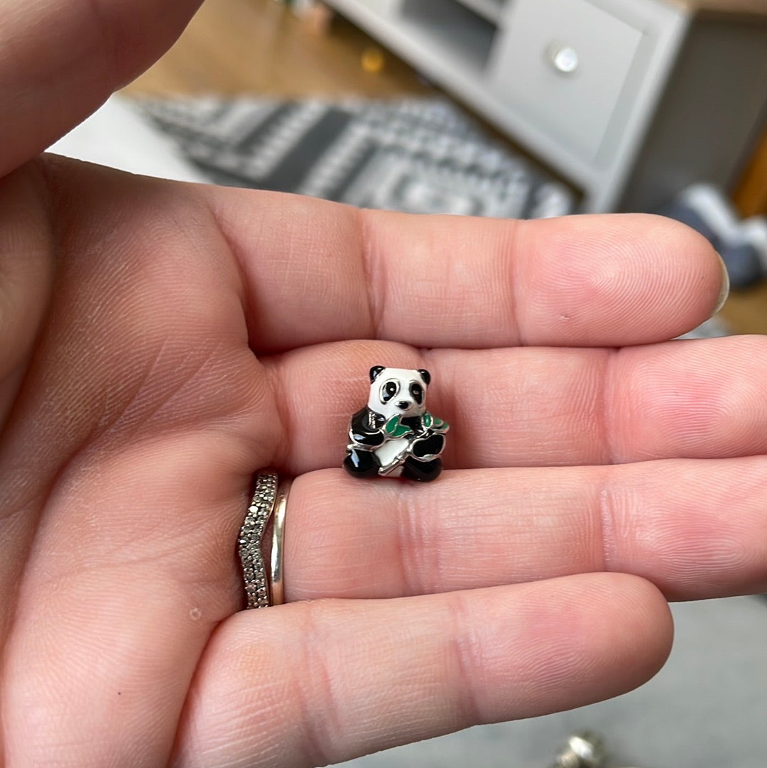 Genuine Pandora Enamel Panda Animal Charm