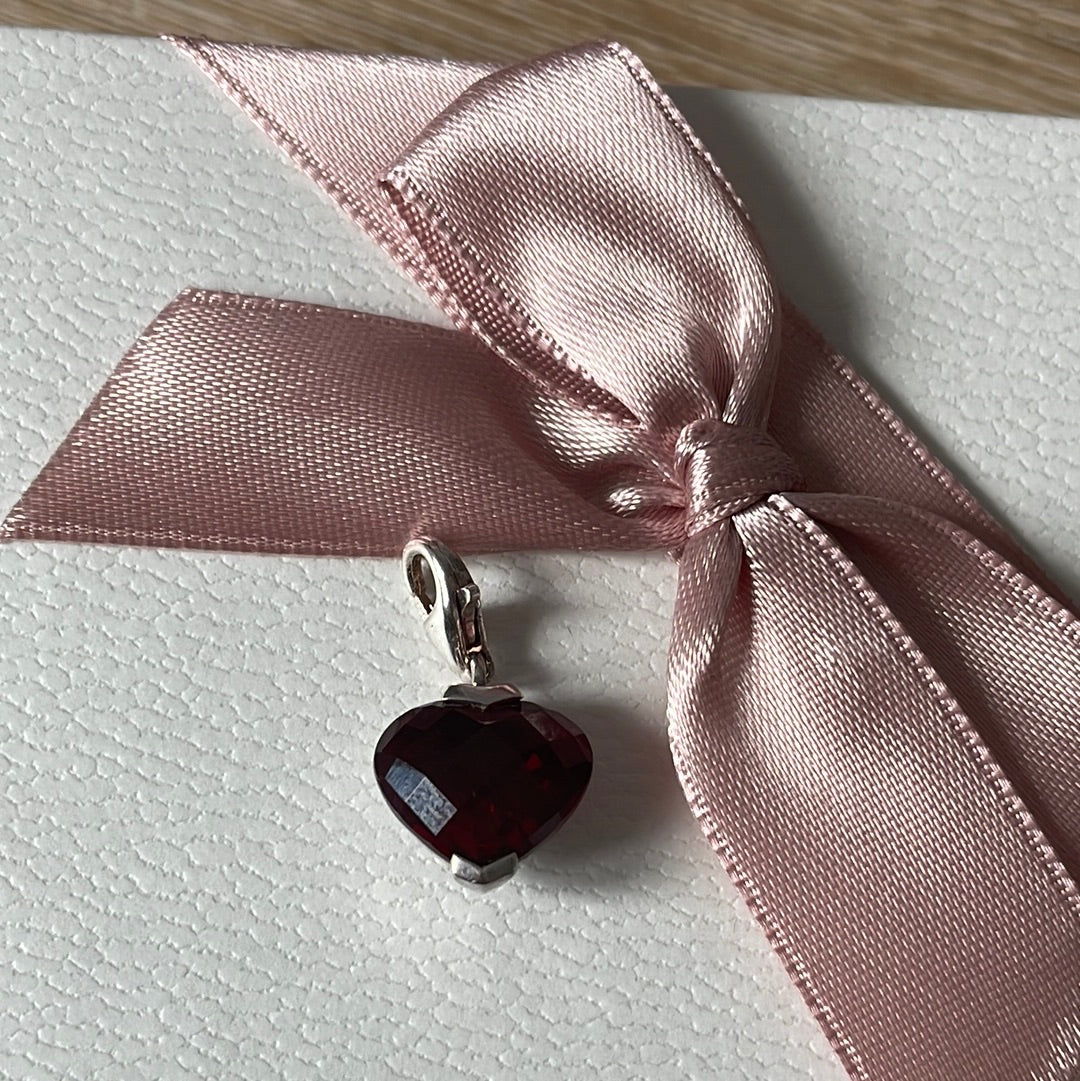 Thomas Sabo Red Glass Heart Murano Clip Charm