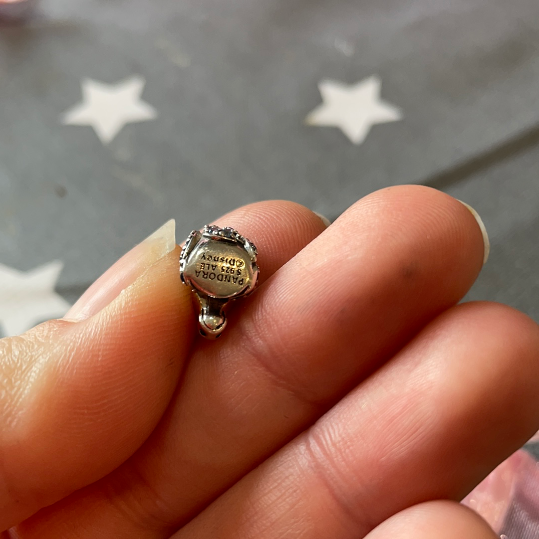 Genuine Pandora Disney Elsa Nokk Horse Frozen Pave Blue Charm