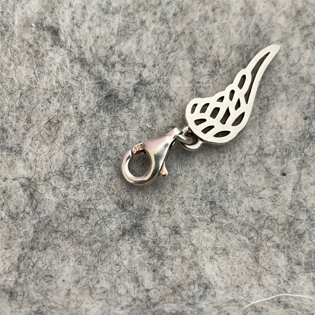 Thomas Sabo Sterling Silver Feather Angel Wing Clip Charm