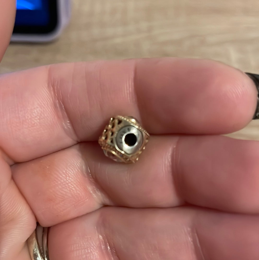Genuine Pandora Essence 14ct Gold Love Charm