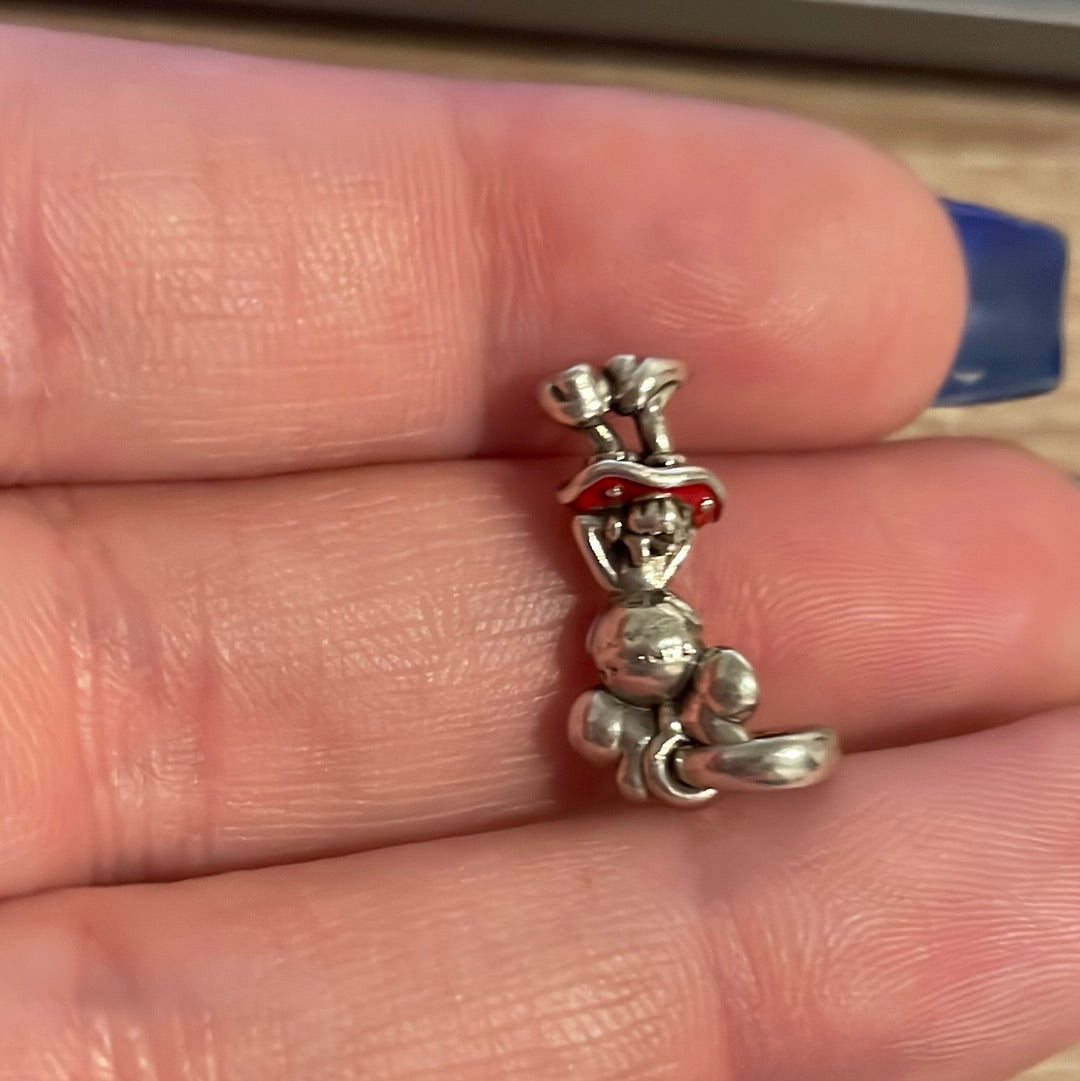 Genuine Pandora Disney Minnie Mouse Dangle Enamel Pendant  Charm