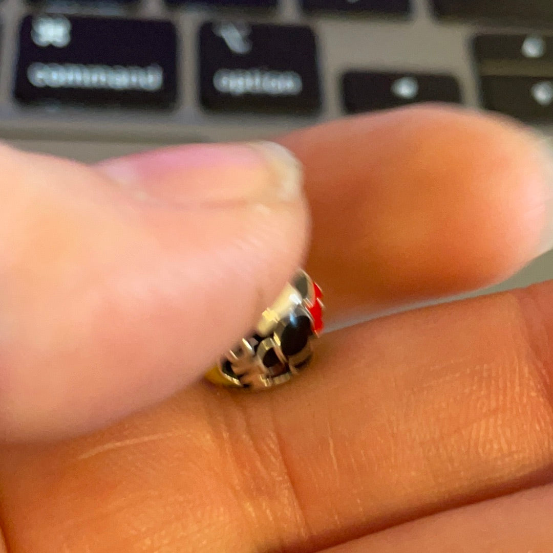 Genuine Pandora Disney Parks Exclusive Enamel Mickey Mania Openwork Charm