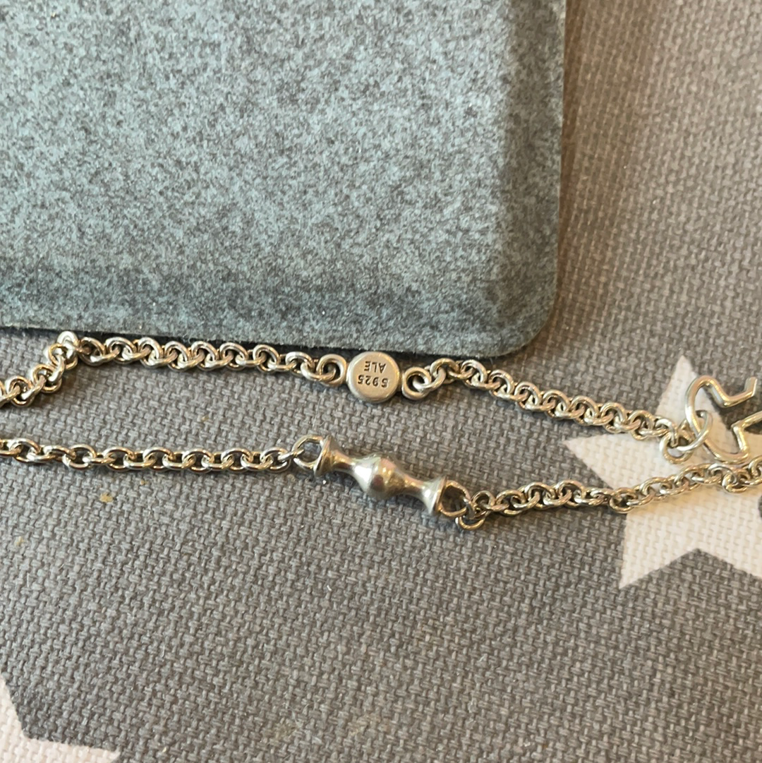 Genuine Pandora Multi Clip Station Necklace with Clasp 72cm RARE HTF