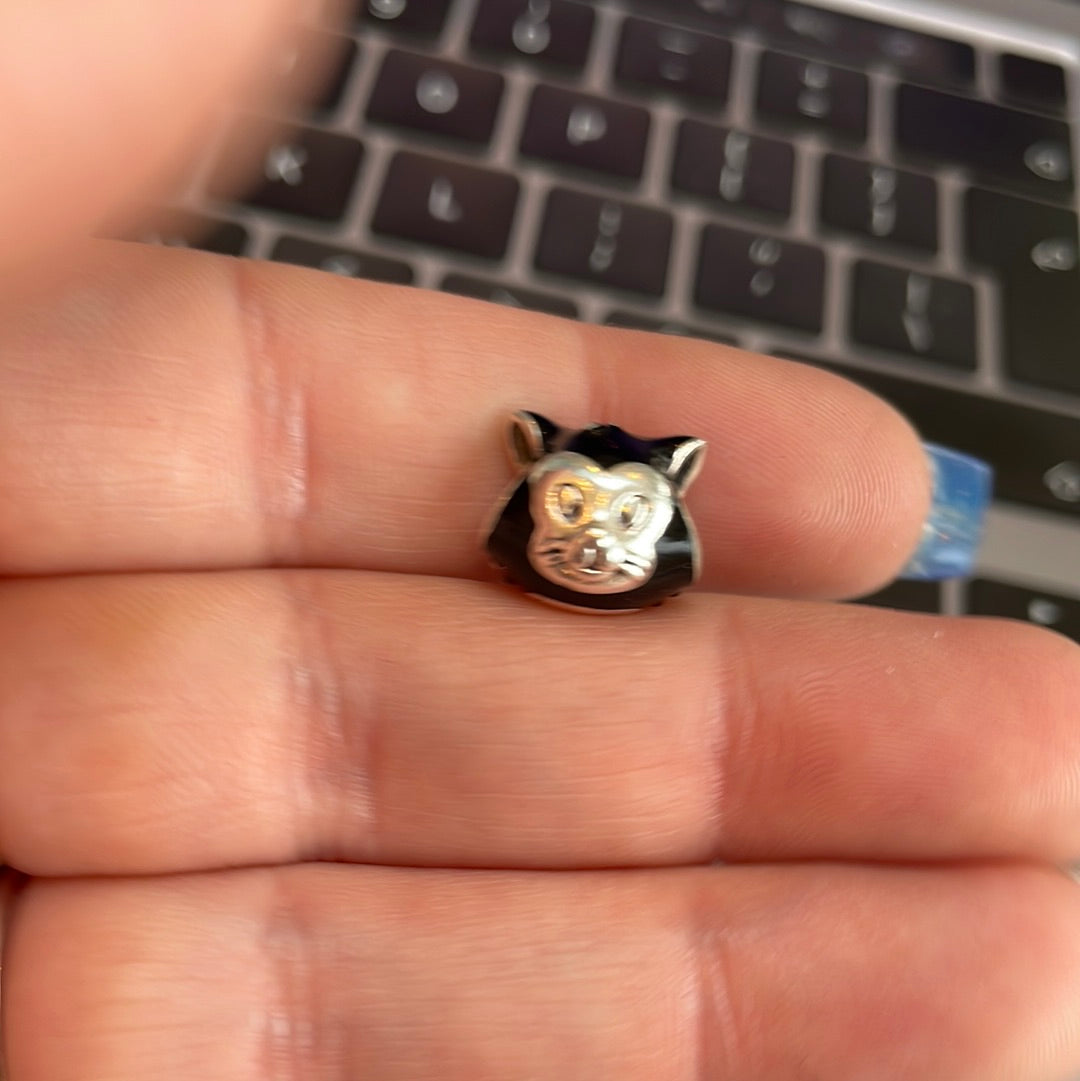 Genuine Pandora Disney Pinocchio Figaro Cat Enamel Charm