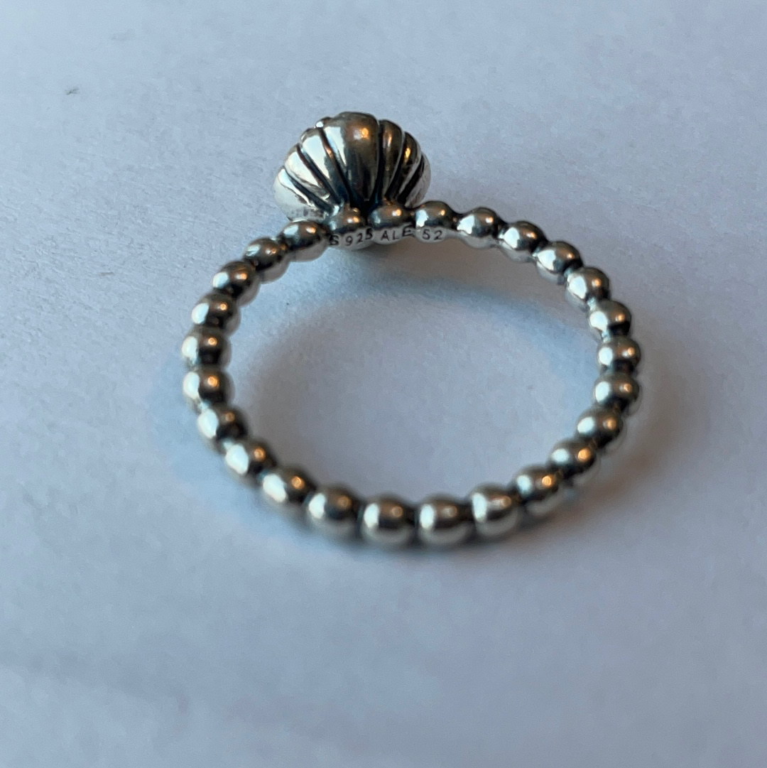 Genuine Pandora Amethyst February Birthstone Purple Rings Size 58