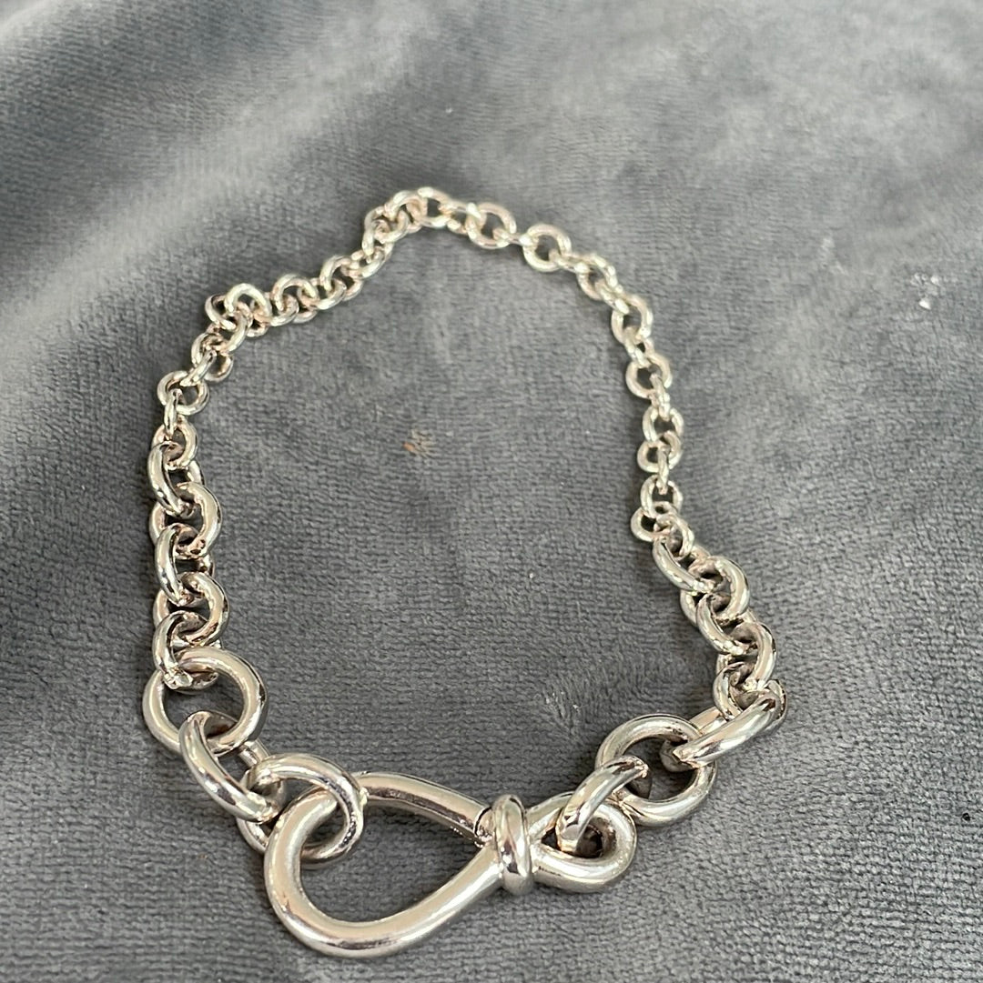 Genuine Pandora Chunky Knot Chain Bracelet Clip Clasp 20cm