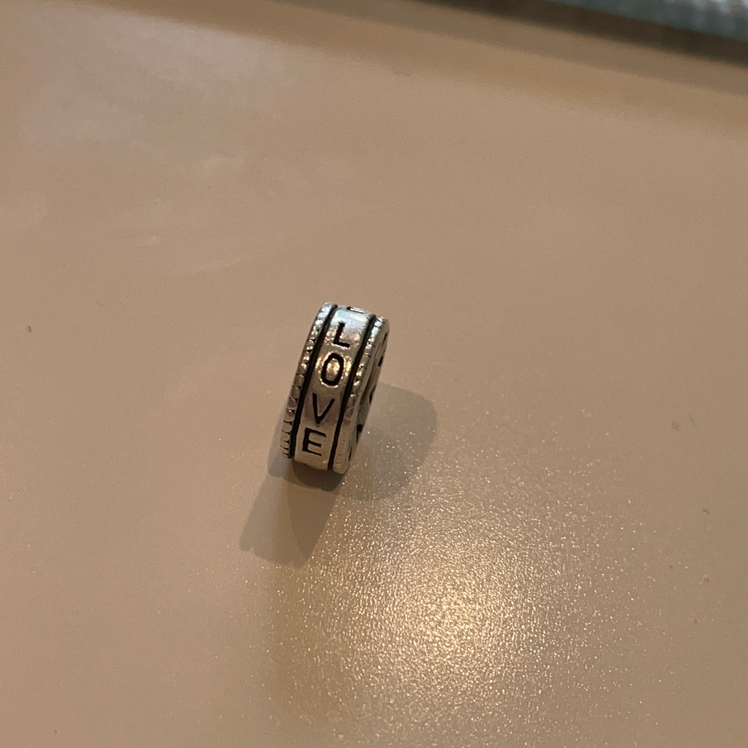 Silver LOVE Spacer