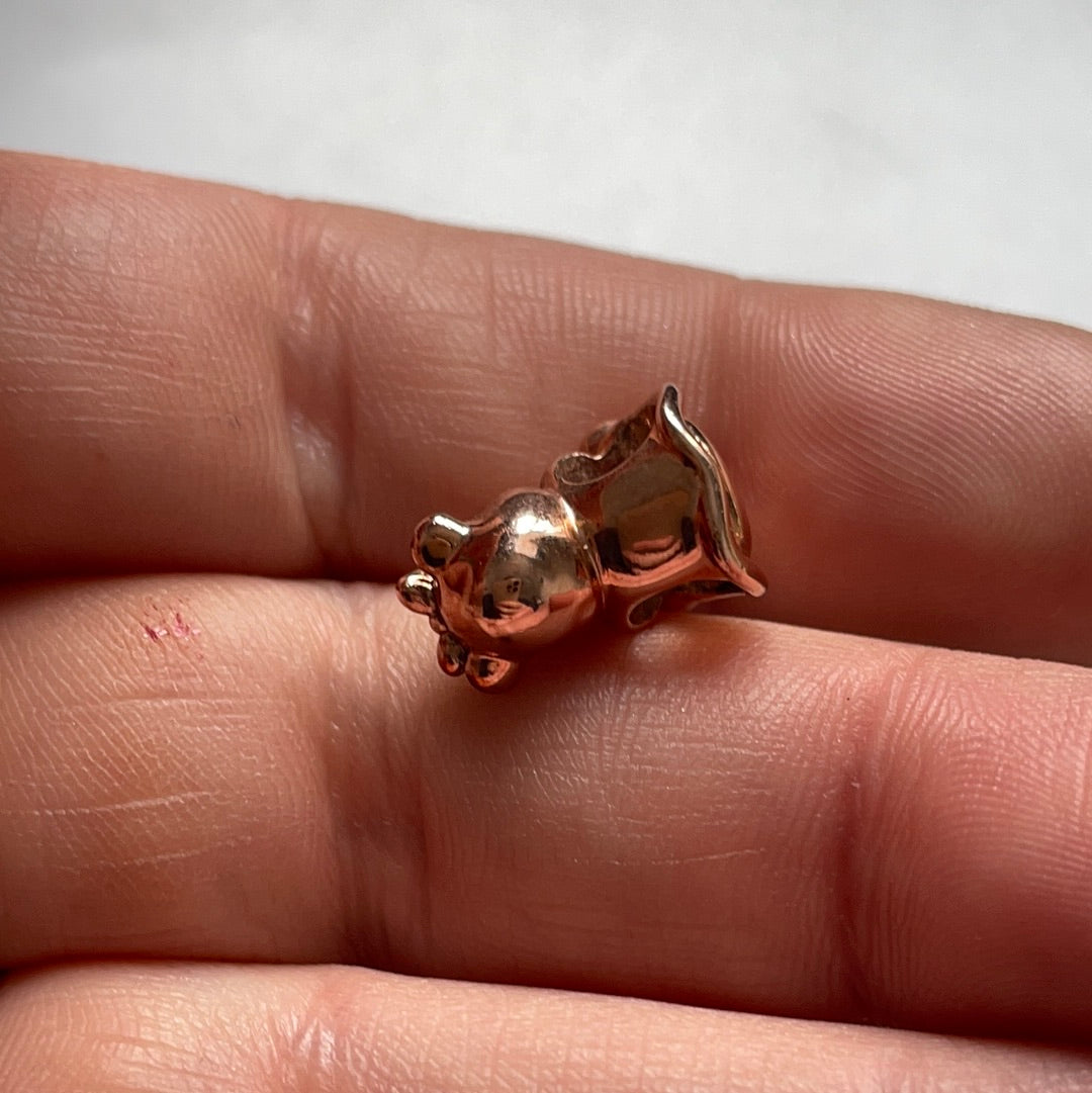 Genuine Pandora Rose Gold Dora Bear With Baby Bear Charm