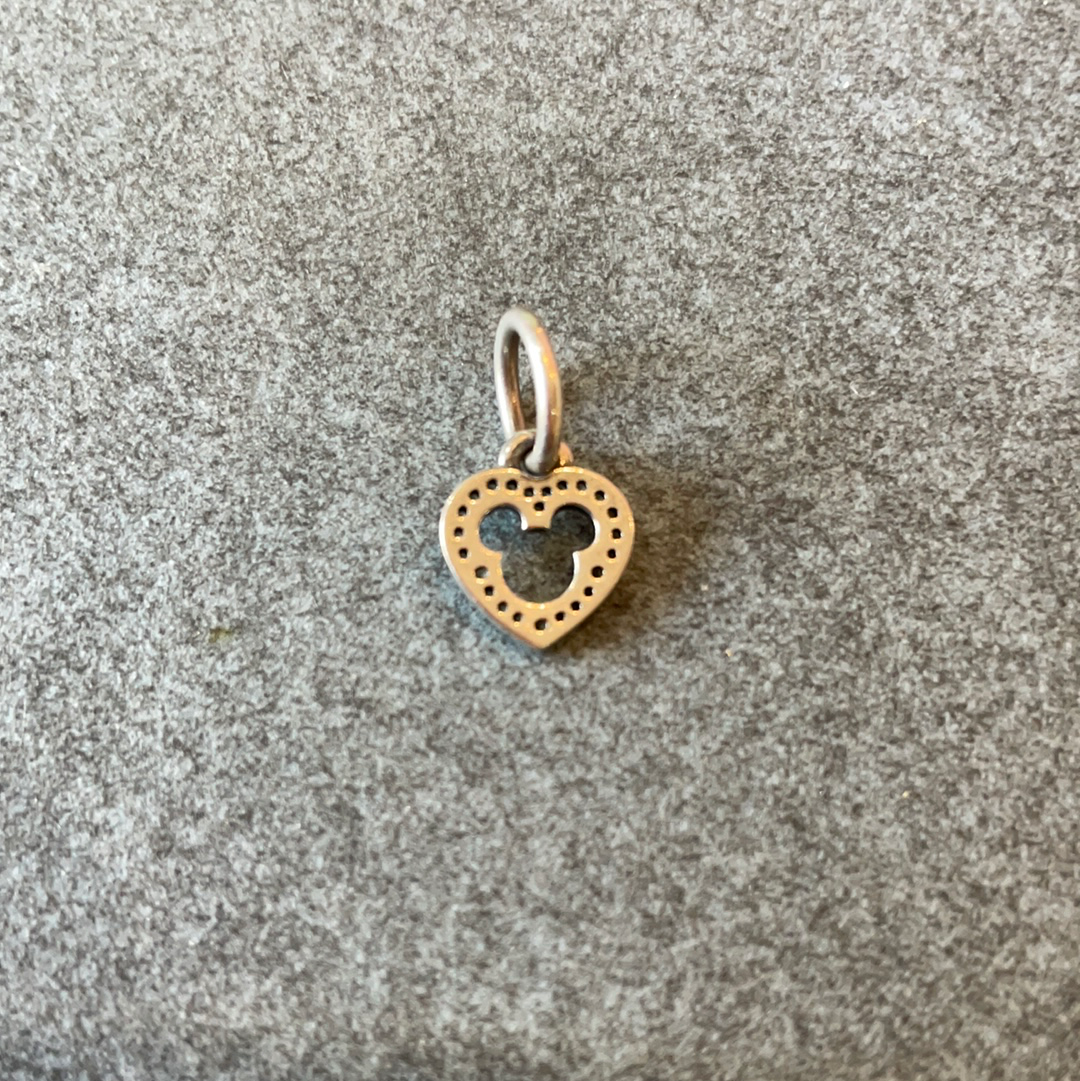 Genuine Pandora Pave Disney Mickey Cut Out Dangle