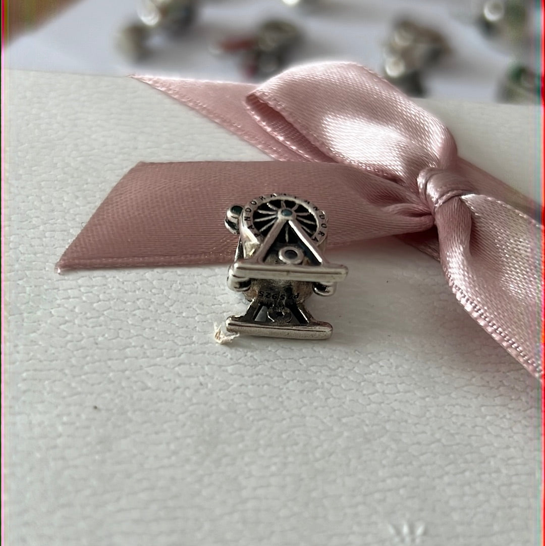 Genuine Pandora Ferris Wheel CZ Fairground Charm