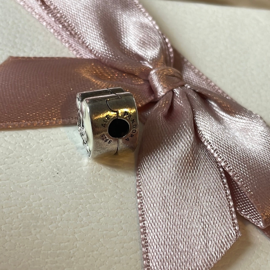 Genuine Pandora Disney Mickey Mouse White Clip Enamel