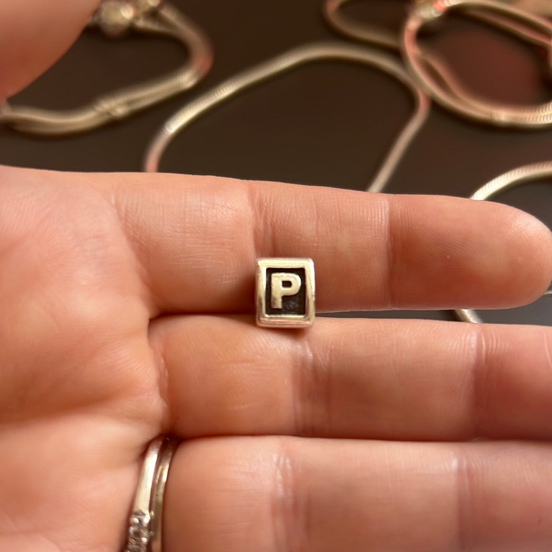 Genuine Pandora Vintage Letter P Charm