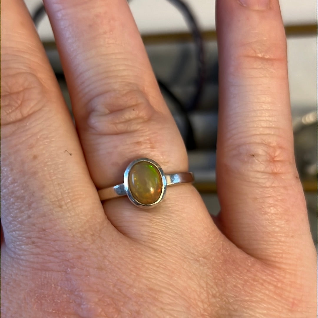 Unbranded But Beautiful Opal Ring in Size 54