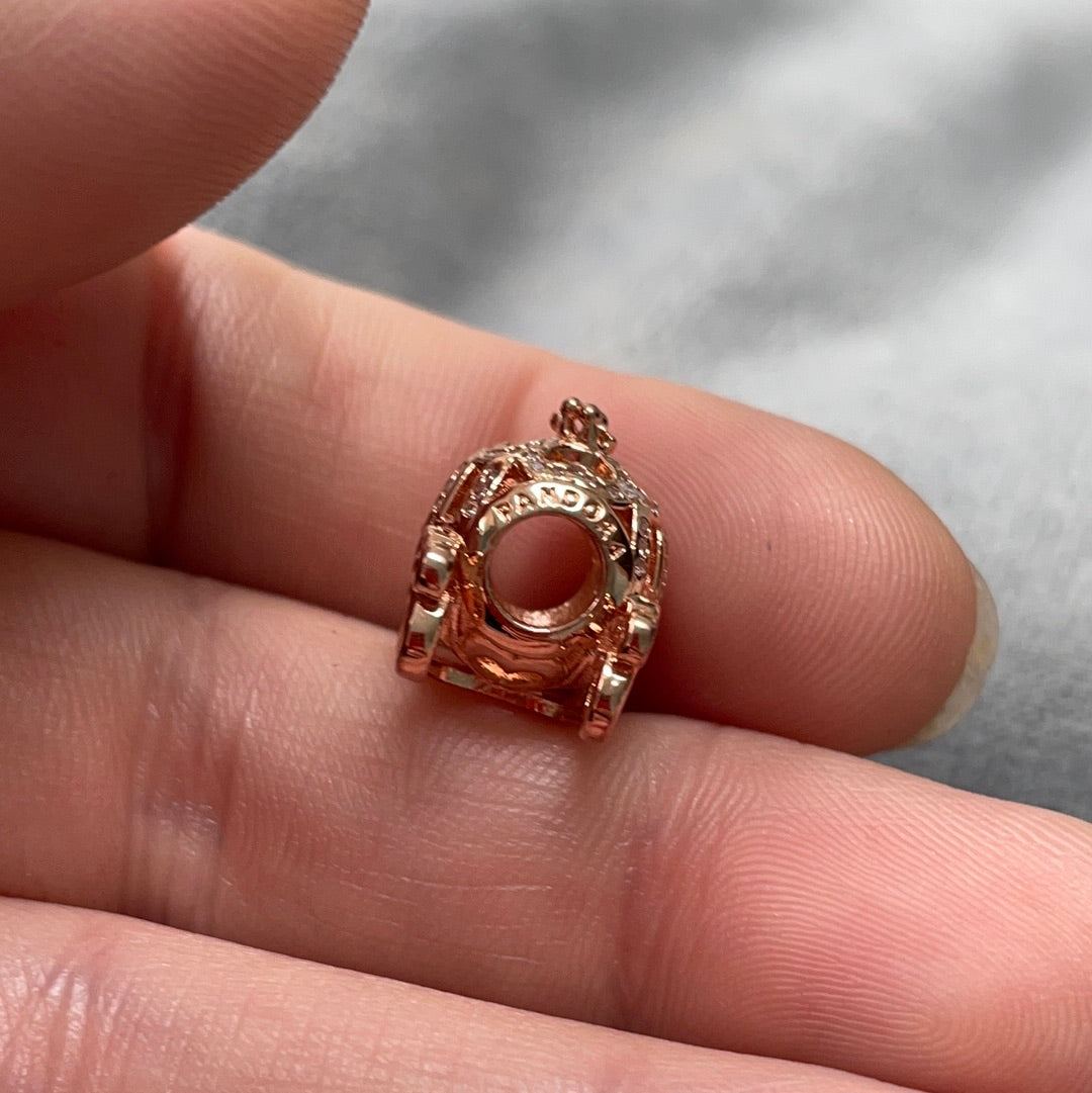 Genuine Pandora Rose Gold Disney Princess Cinderella Carriage