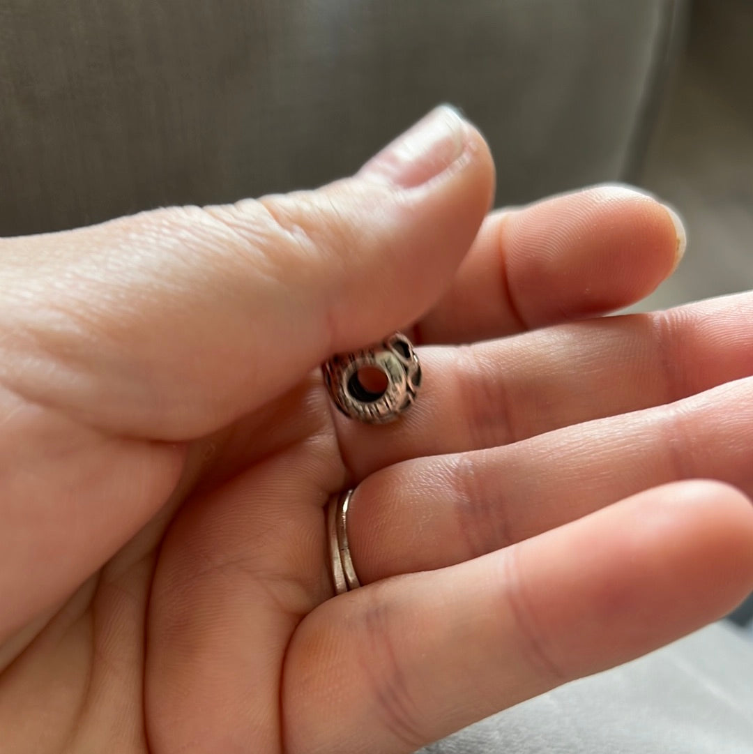 Unbranded Pair of Encased in Love Glass Silver Charm