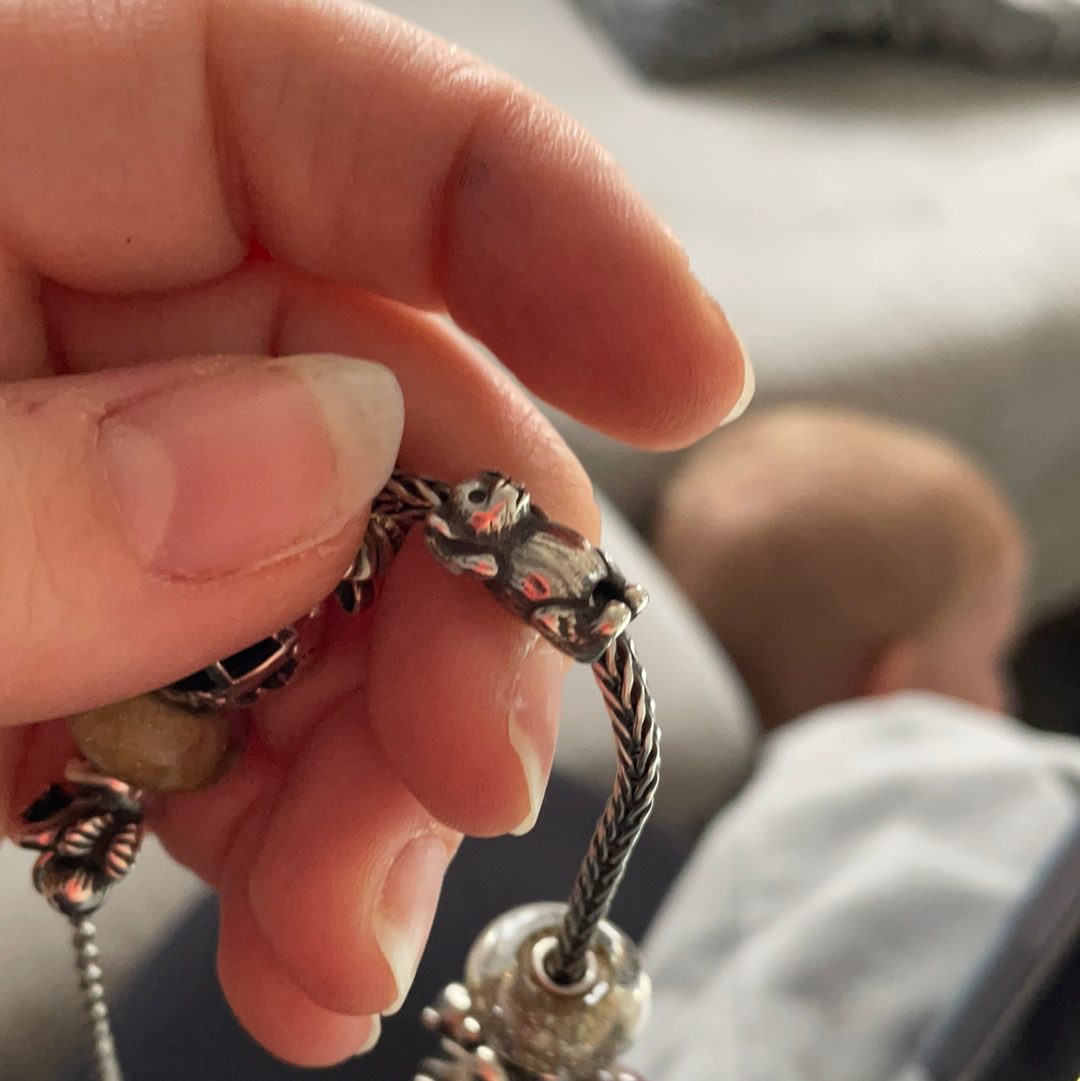 Genuine Trollbeads Hugging Teddy Bear Charm