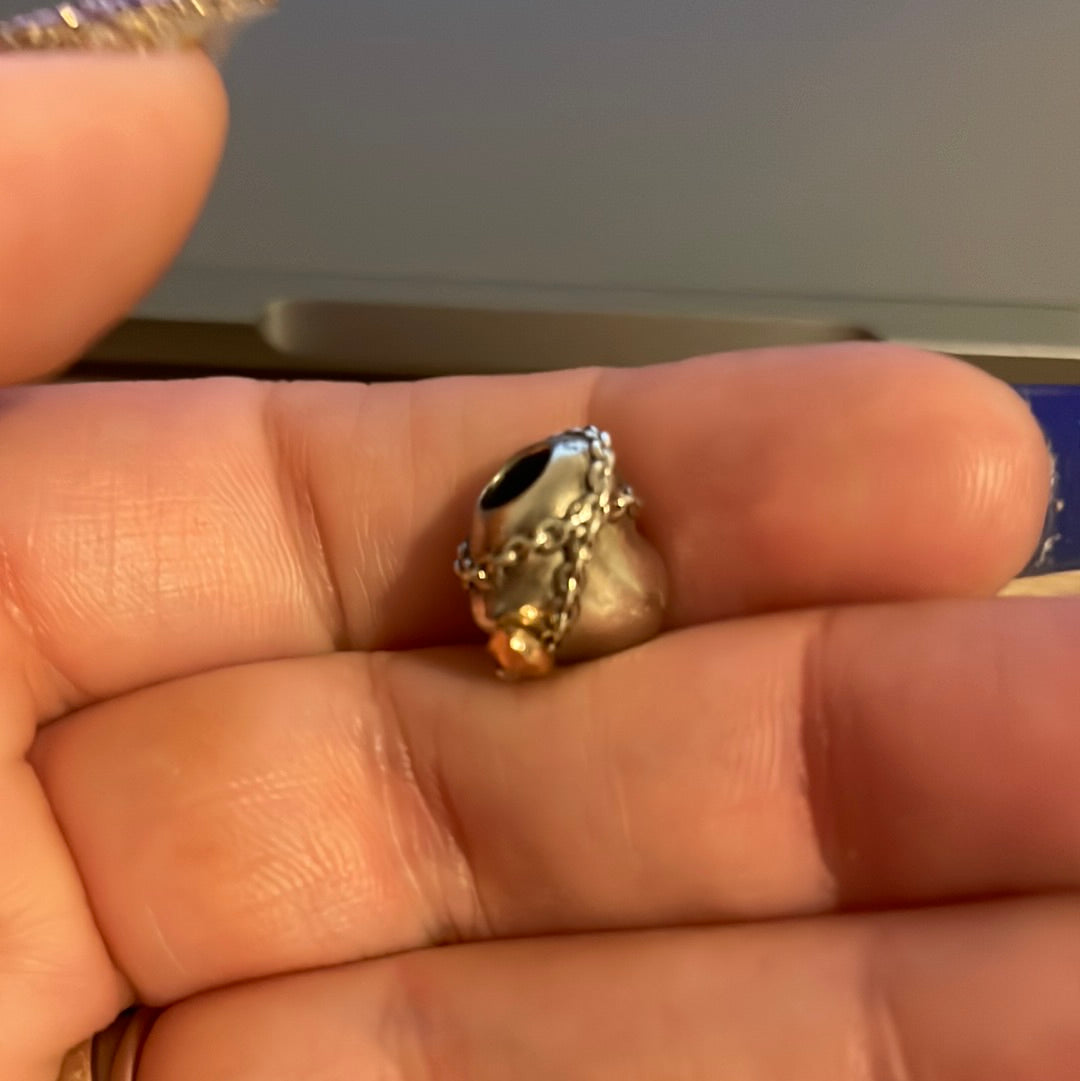 Genuine Pandora Lock and Chain Heart Keep Me Safe Charm