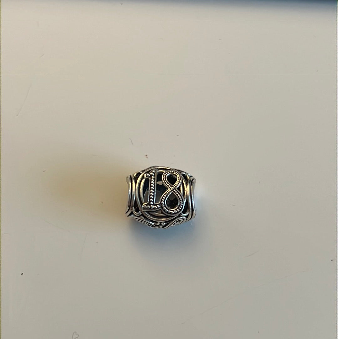 Genuine Chamilia 18th Birthday Charm