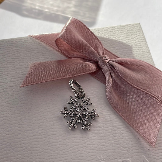 Genuine Pandora Snowflake Pave Sparkle Charm Pendant Xmas Christmas