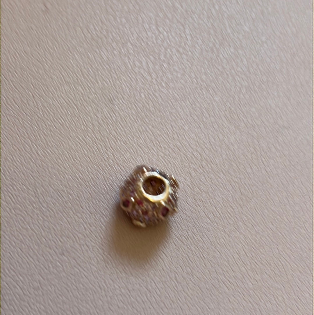 Genuine Pandora Brand New Rose Gold Sparkling Lips Charm