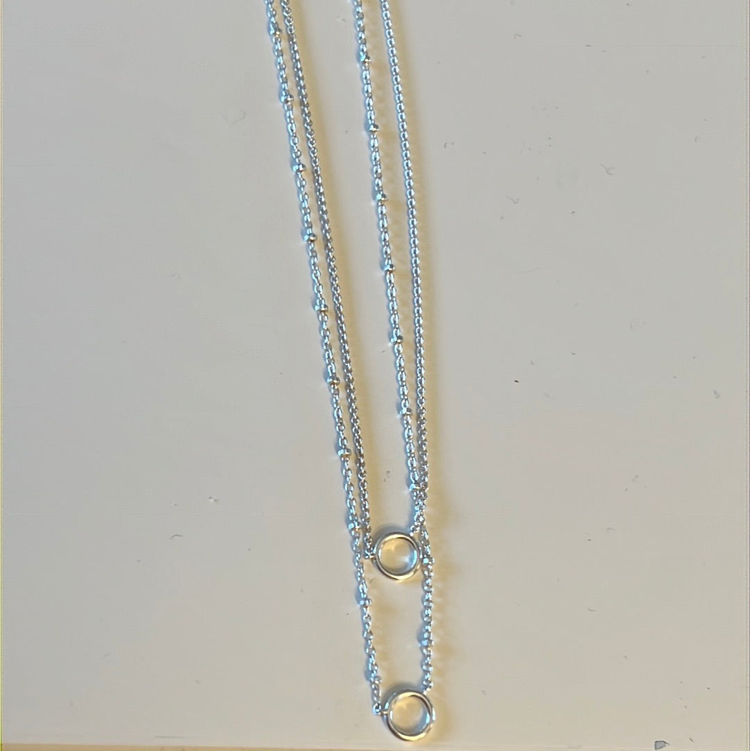 Genuine Thomas Sabo Double Dangle Necklace 45cm Adjustable