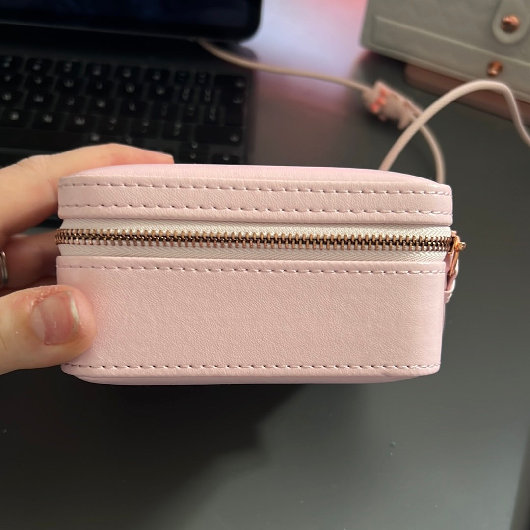 Genuine Pandora 2017 Mother’s Day Square Pink Travel Jewellery Storage Box