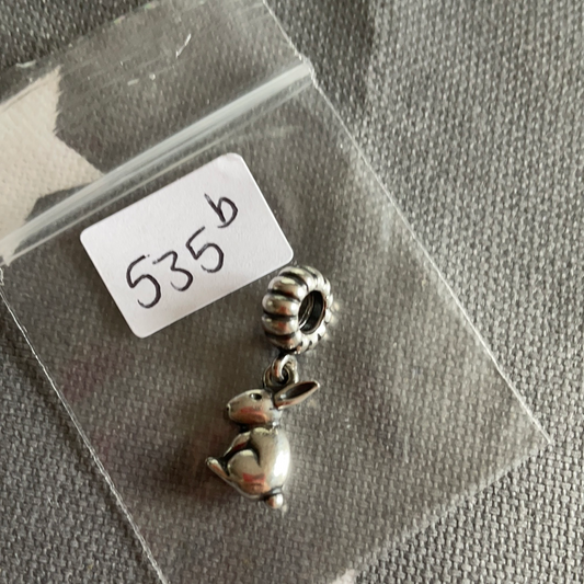 Genuine Pandora Bunny Rabbit Dangle Charm RARE Zodiac