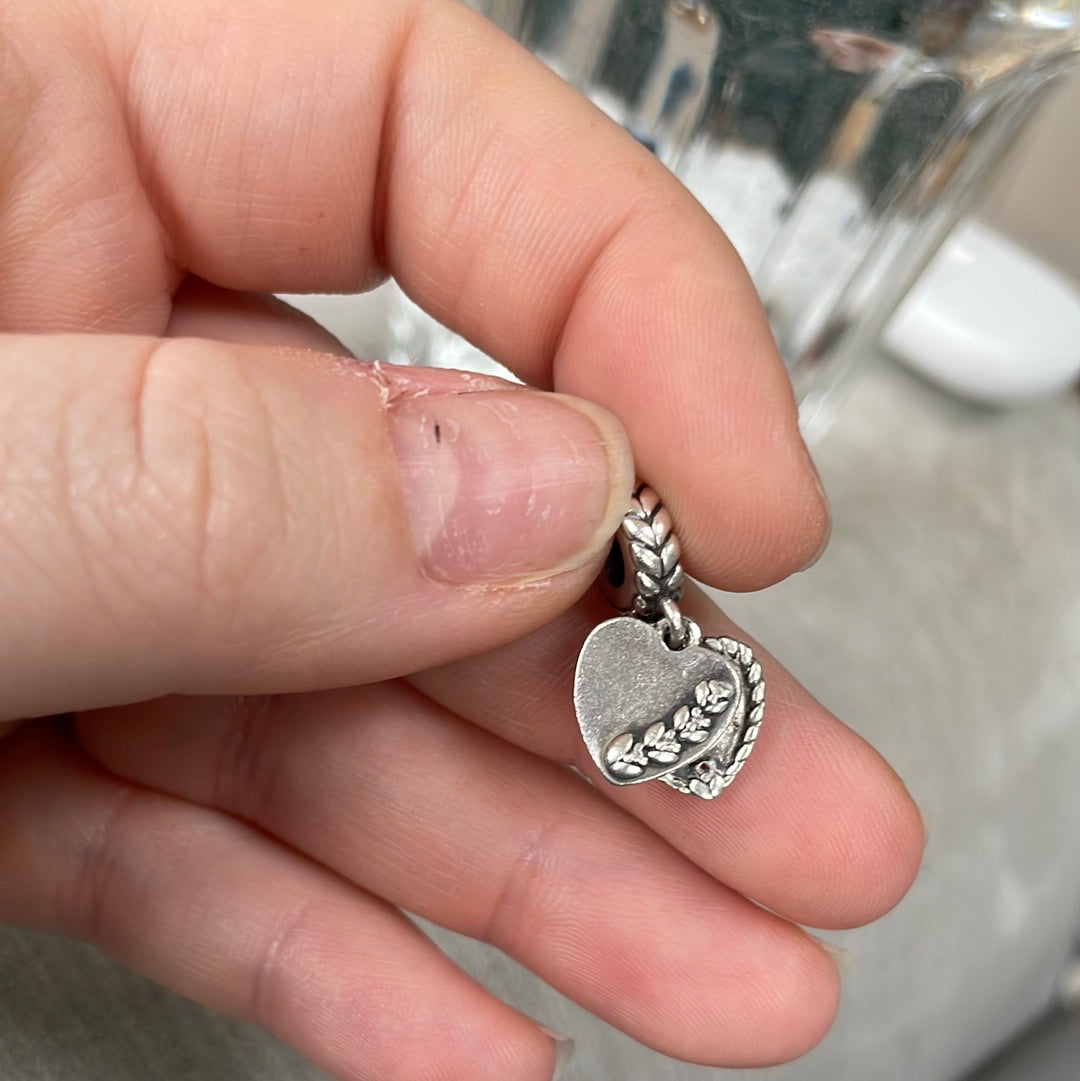 Genuine Pandora Seed Dangle Crop Wheat Sheaf Charm Dangle Charm 'The future is bright’