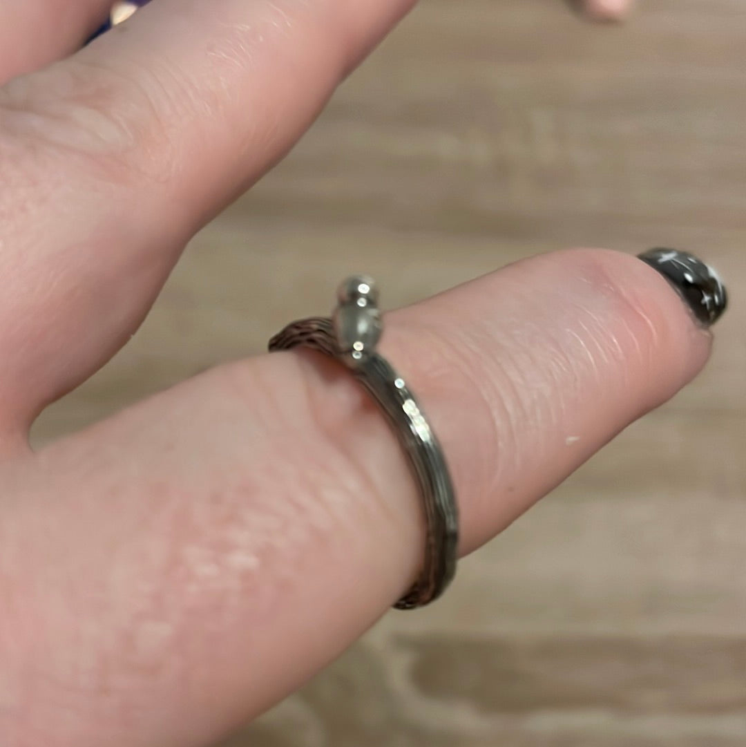 Genuine Pandora Bird on a Branch Ring Size 58
