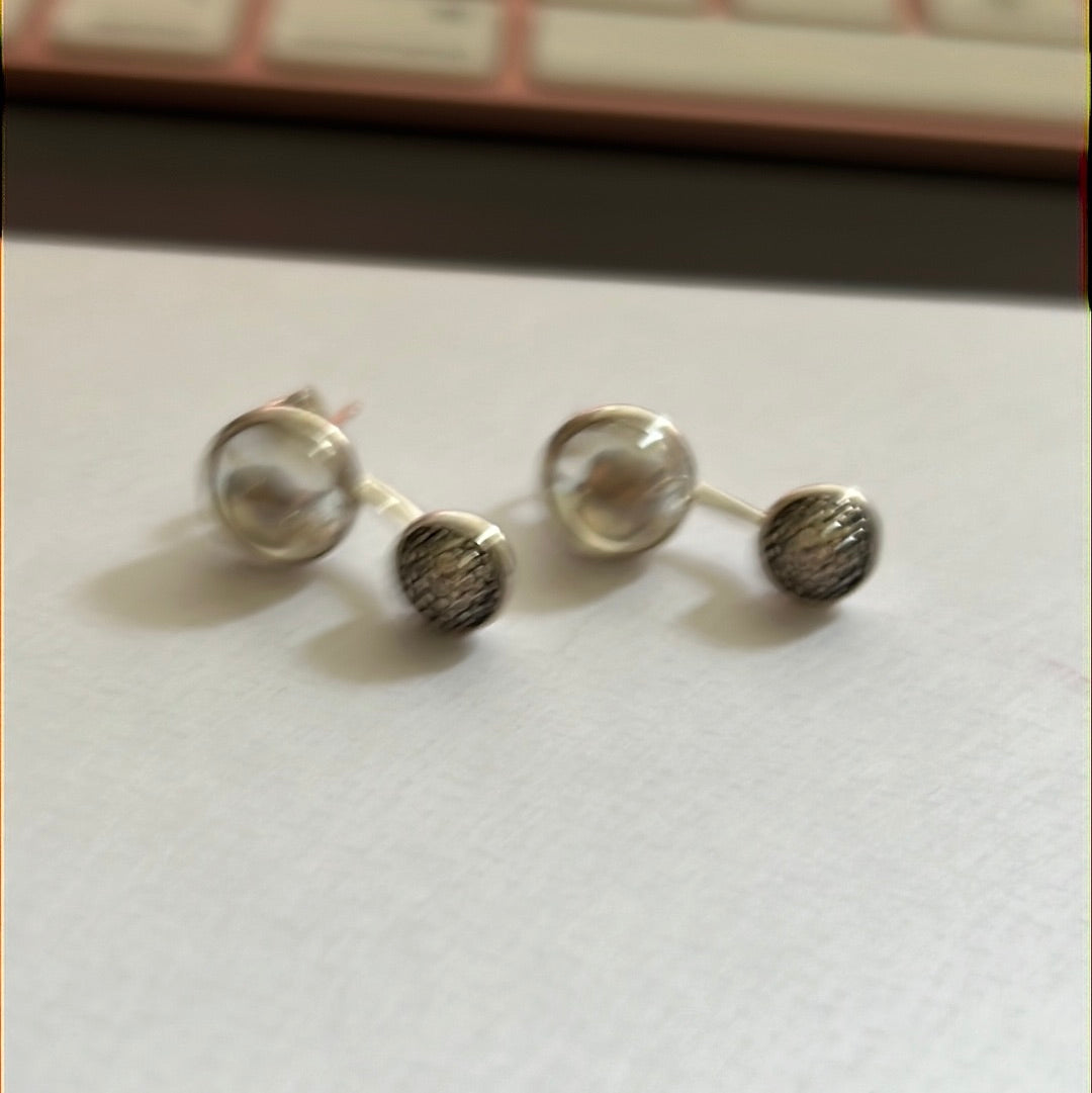 Genuine Pandora Dazzling Poetic Droplet Clear and Dangle Pave Circle Earrings