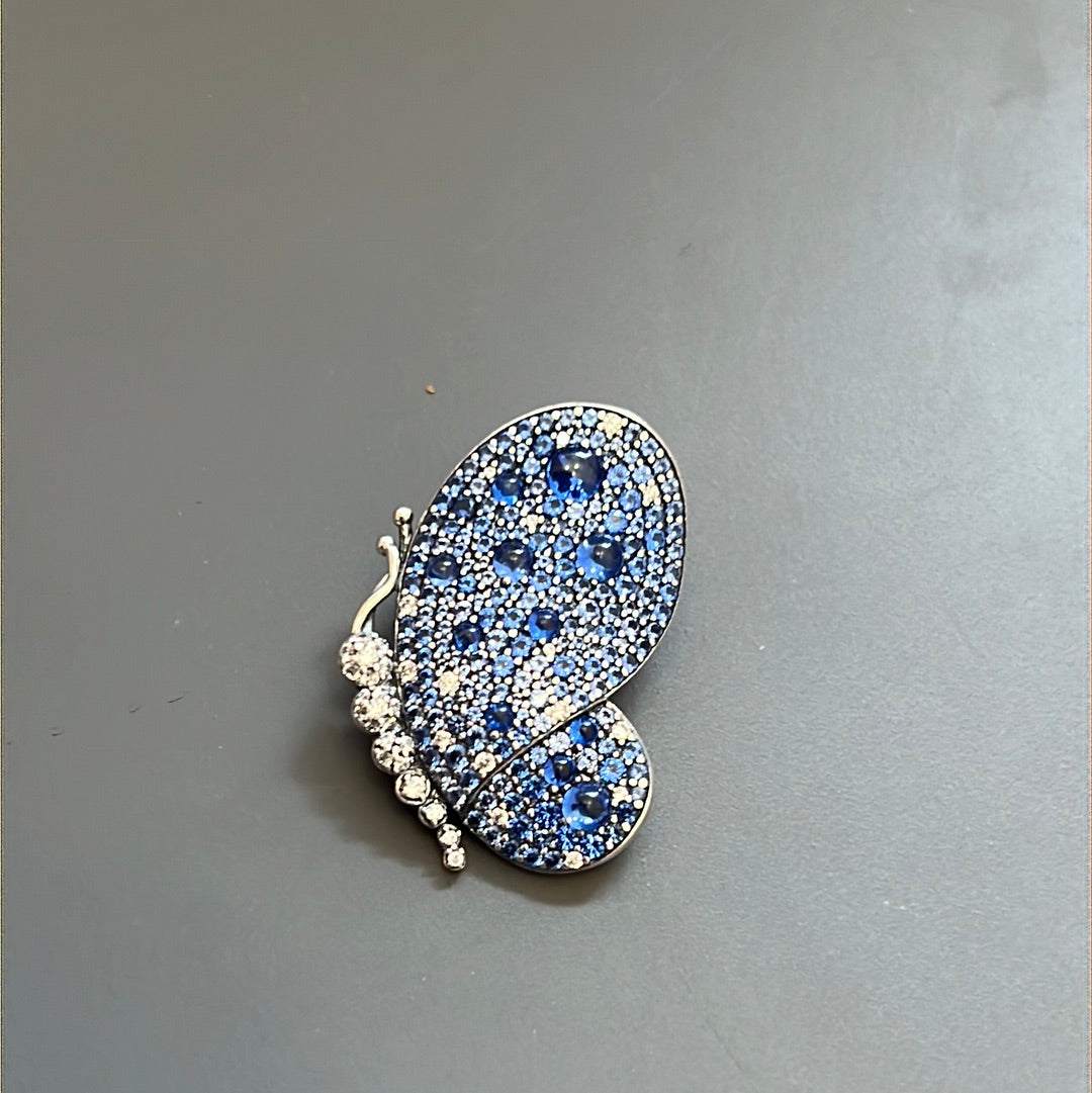 Genuine Pandora Dazzling Blue Butterfly Brooch