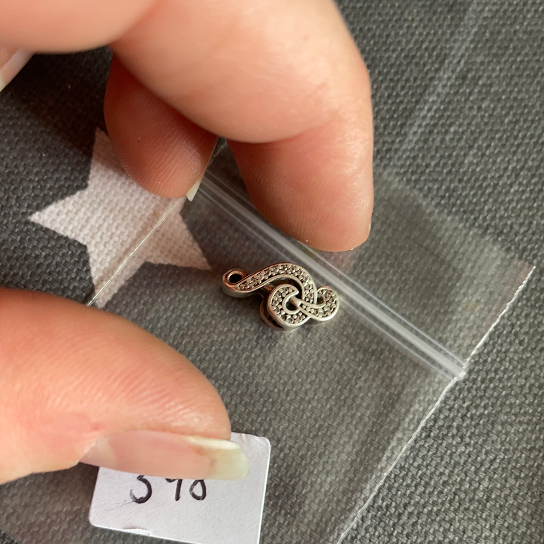 Genuine Pandora Musical Pave Note Music Lover Treble Clef Charm