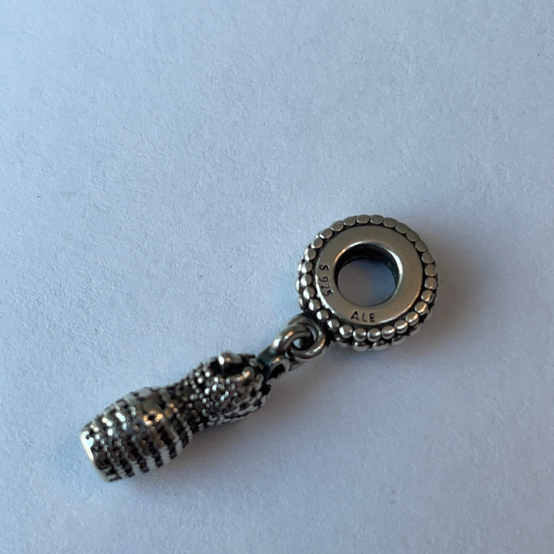 Genuine Pandora Pave Sparkle Dress on Hanger Charm
