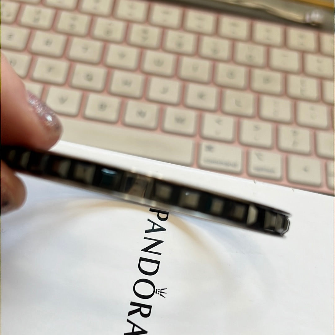 Genuine Calvin Klein Black Stone Size Medium Bangle
