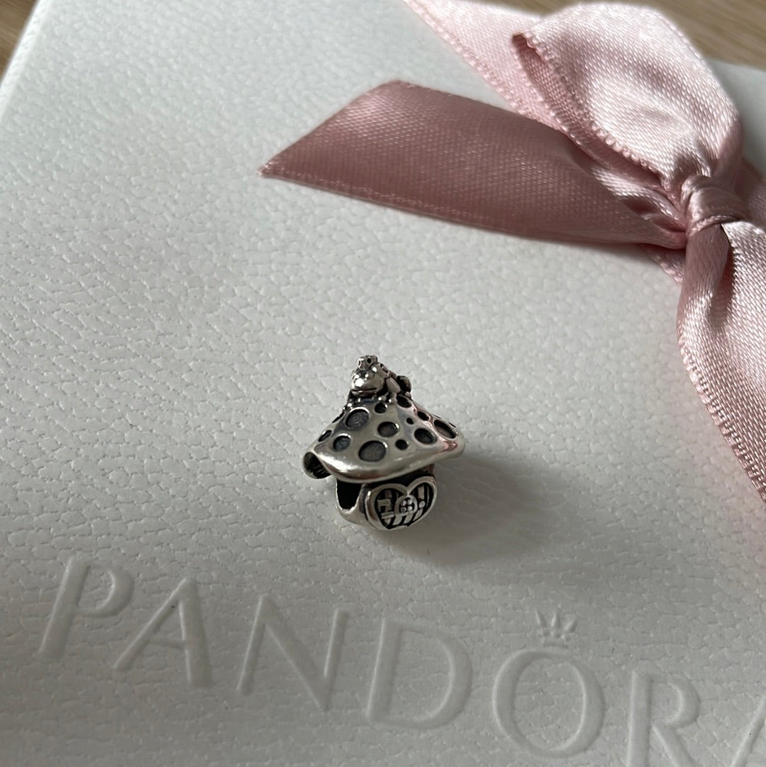 Genuine Pandora Woodland Mushroom Frog Charm