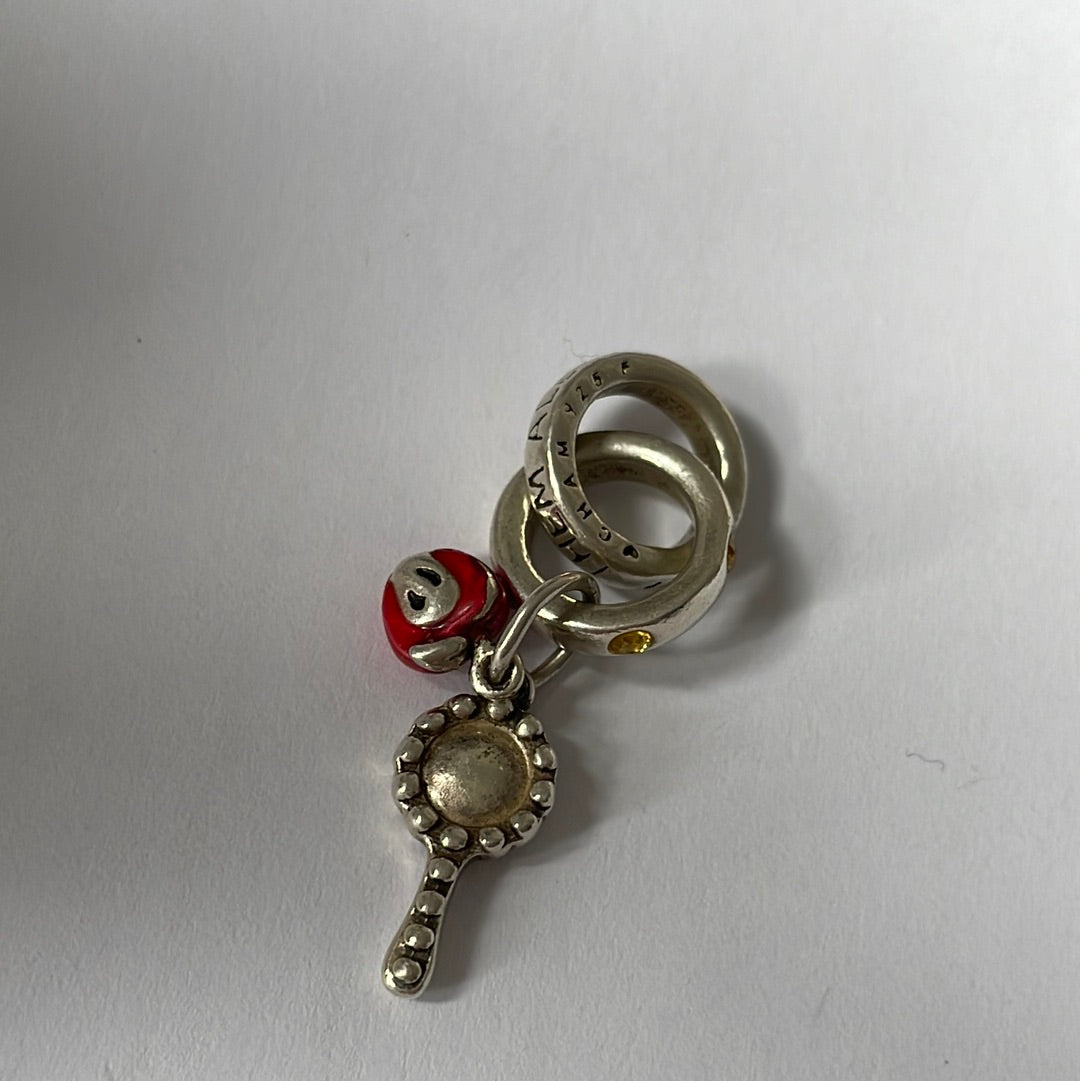 Genuine Chamilia Disney Snow White Apple and Mirror Dangle Charm