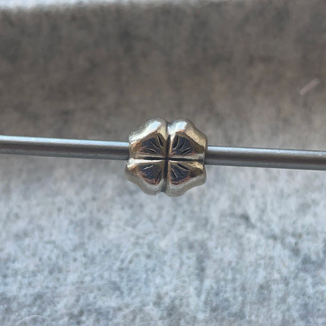 Genuine Pandora Silver Clover Flower Good Luck Charm