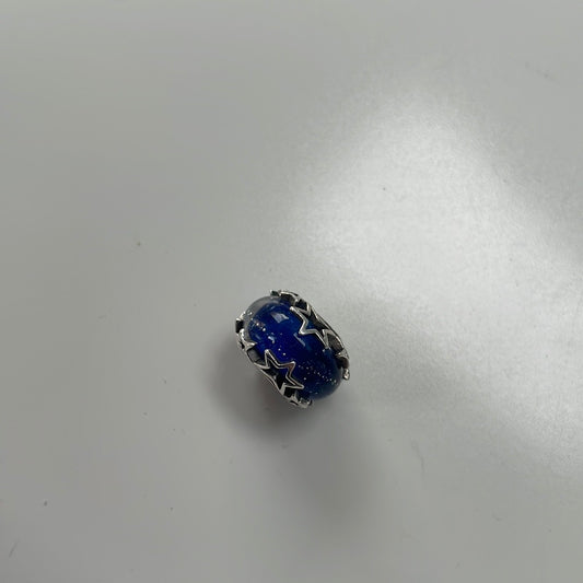 Genuine Pandora New Style Star Navy Blue Murano Fizzle Charm