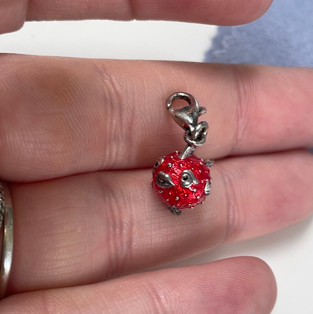 Genuine Thomas Sabo Red Enamel Puffa Fish RARE