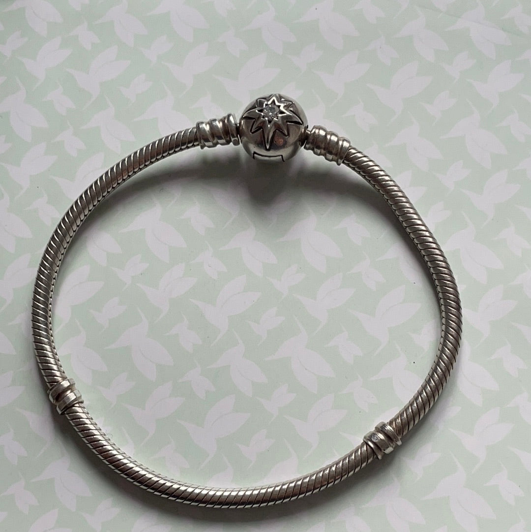 Genuine Pandora RARE HTF Starry Sky Skies Clasp 19cm