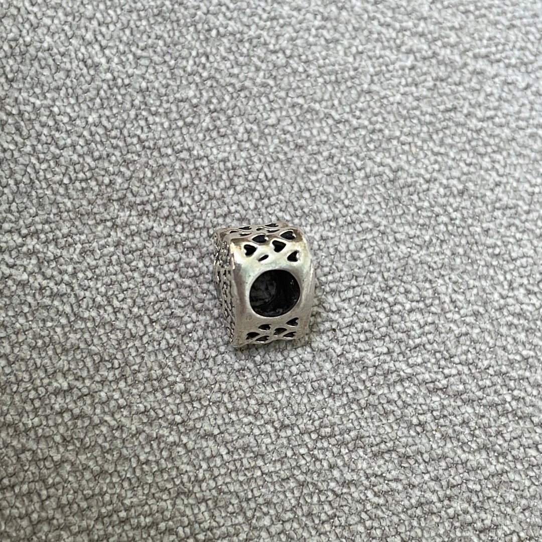 Genuine Pandora Charm Mickey & Minnie Pave Heart 792049CZ