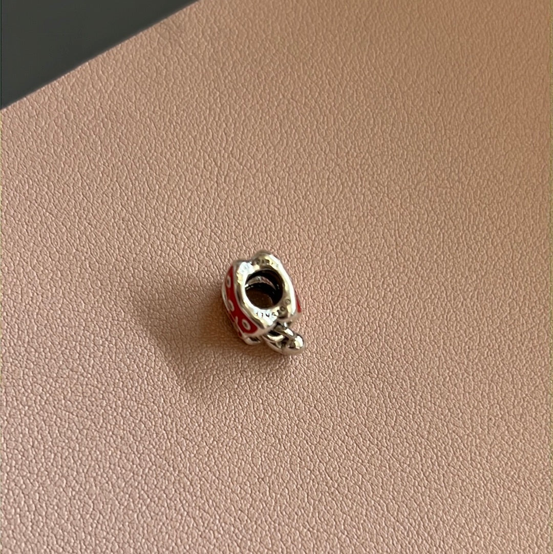 Genuine Pandora Disney Parks Exclusive Minnie Mouse Red Enamel Bow Charm