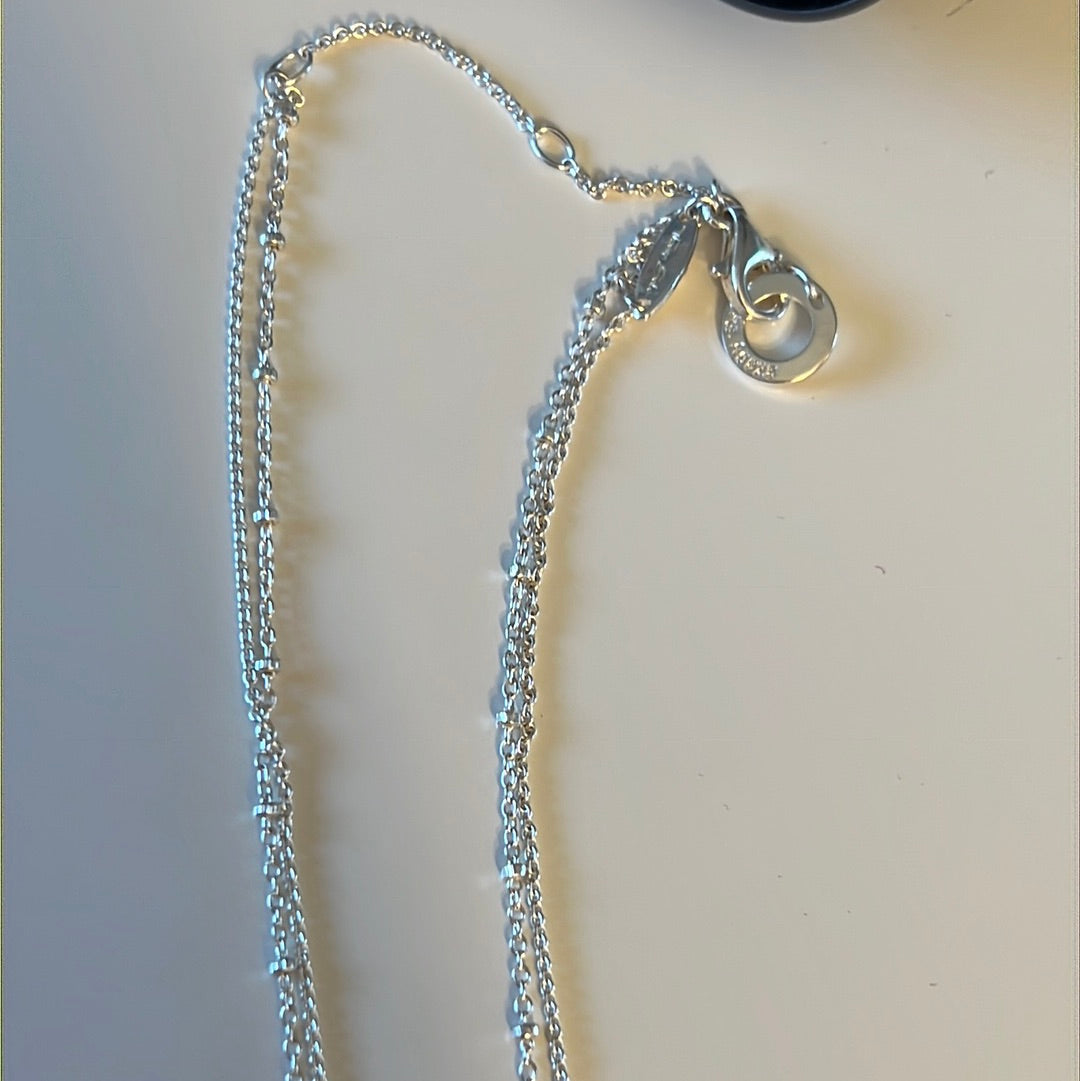 Genuine Thomas Sabo Double Dangle Necklace 45cm Adjustable