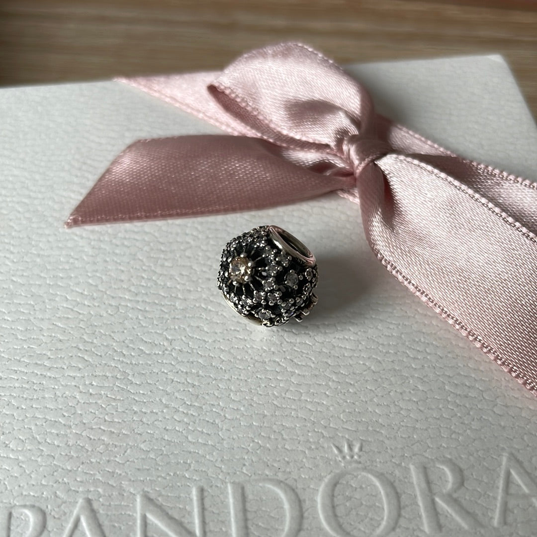 Genuine Pandora Disney Cinderella Heart Yellow Stone Charm A Dream a Wish The Heart Makes