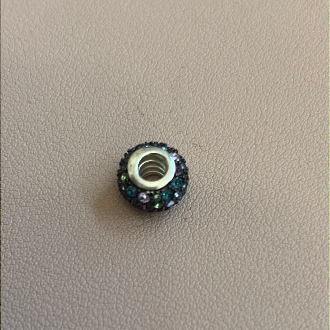 Genuine Chamilia Multi-Coloured Pave Ball charm