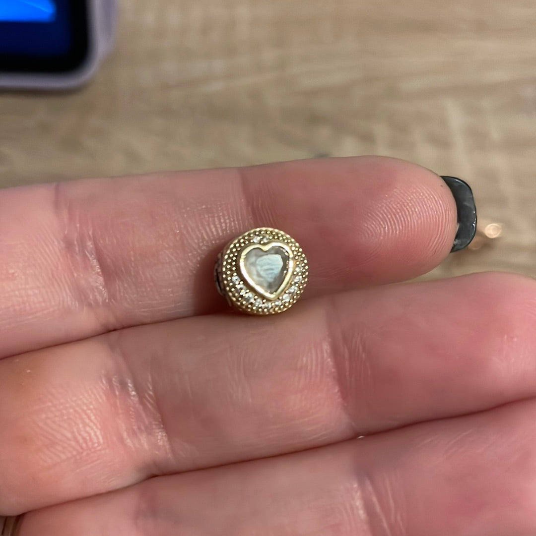 Genuine Pandora Essence 14ct Gold Love Charm