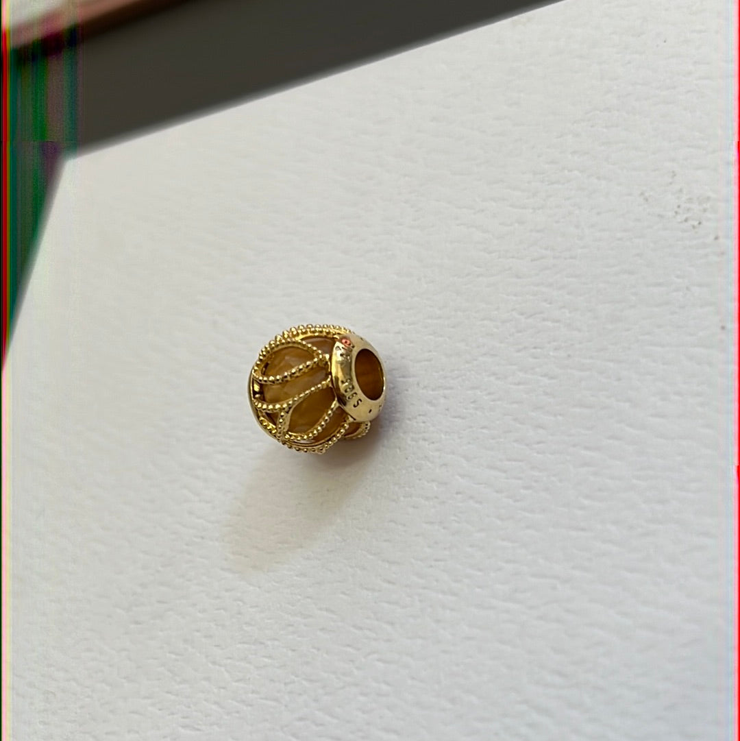 Genuine Pandora Shine Gold Intertwining Radiance Charm