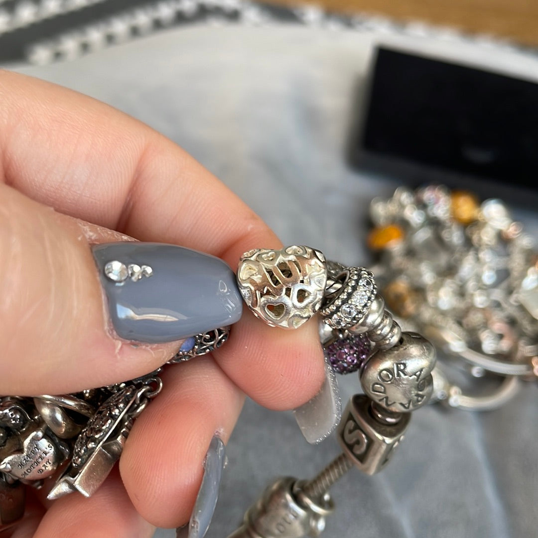 Genuine Chamilia Mum Heart Charm Openwork – Preloved Pandora Boutique