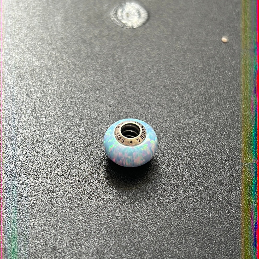 Genuine Pandora Beautiful Opal Murano Charm
